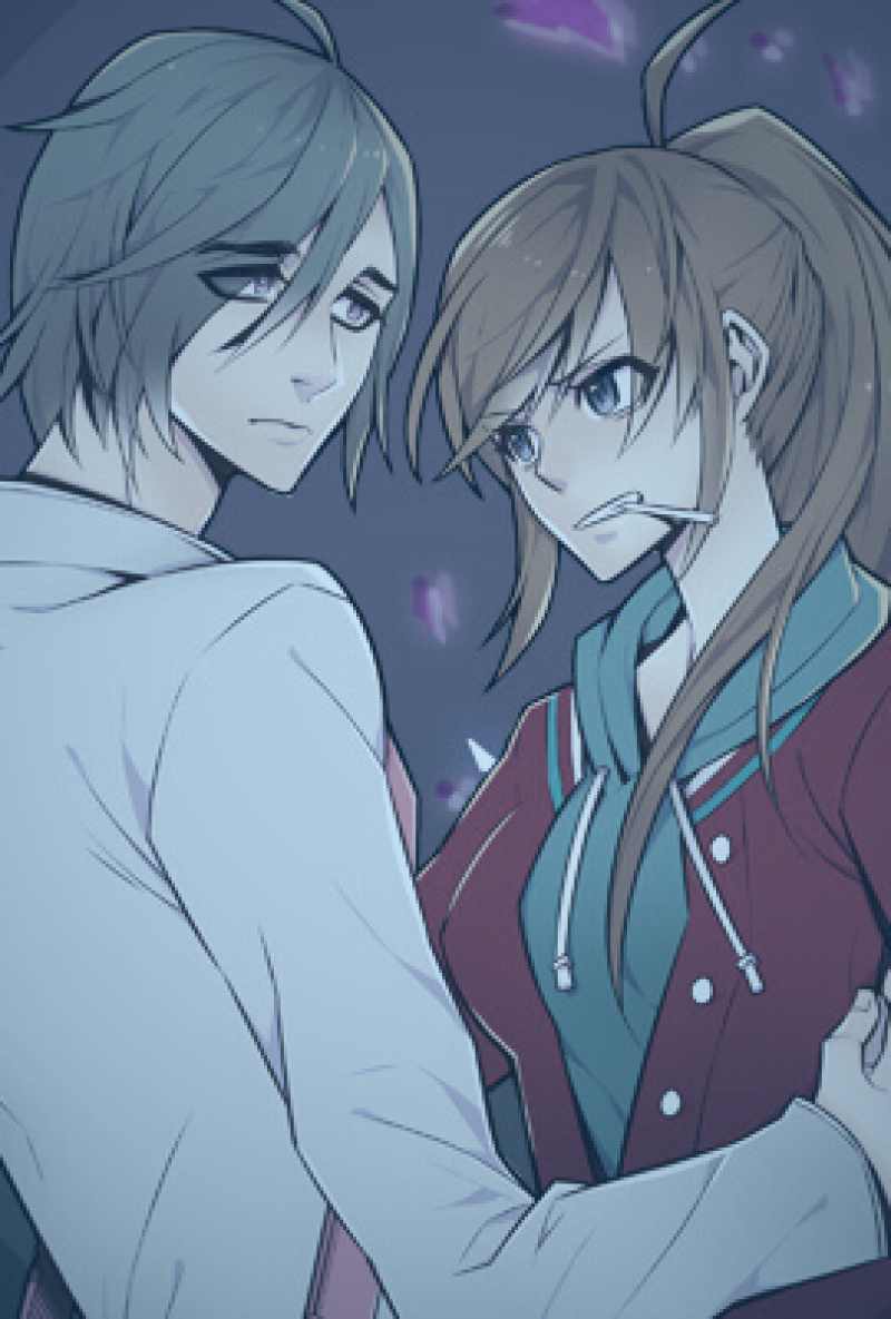 一幅充满意境的水墨风格漫画场景：远山云雾缭绕，近处古松虬结，一位道人背影立于山崖，袍袖随风，眺望云海中的仙宫楼阁若隐若现